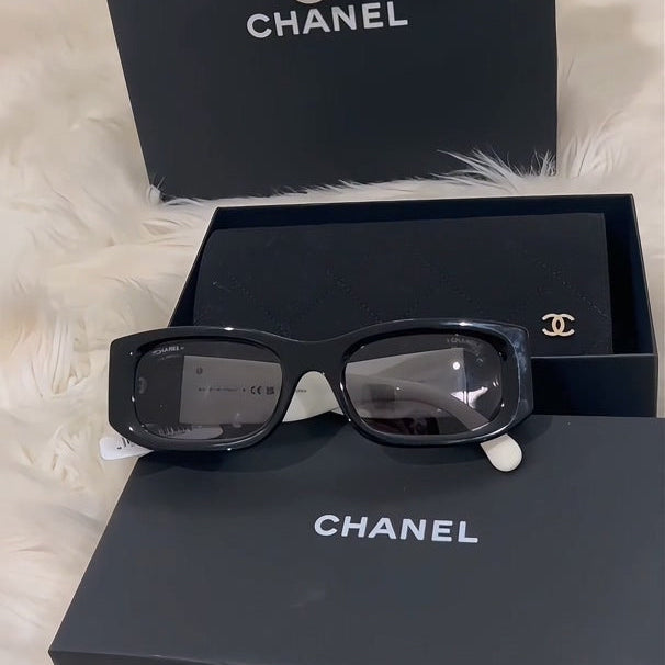 Fashion Rechteck-Acetat Sonnenbrille – Ansicht 8