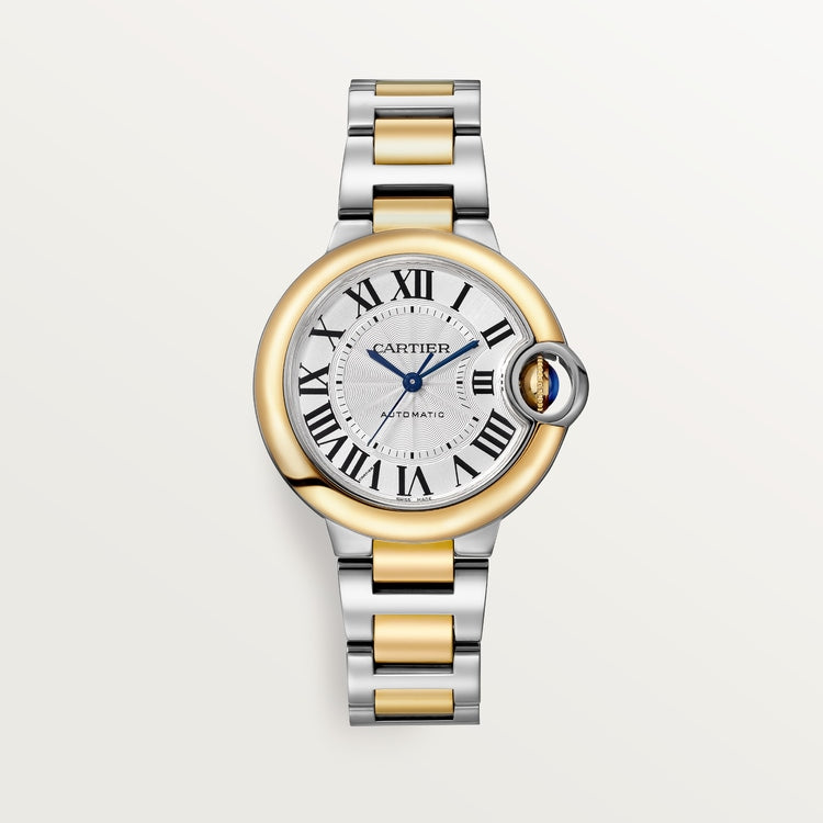 Ballon Bleu Damenuhr in Silber und Gold