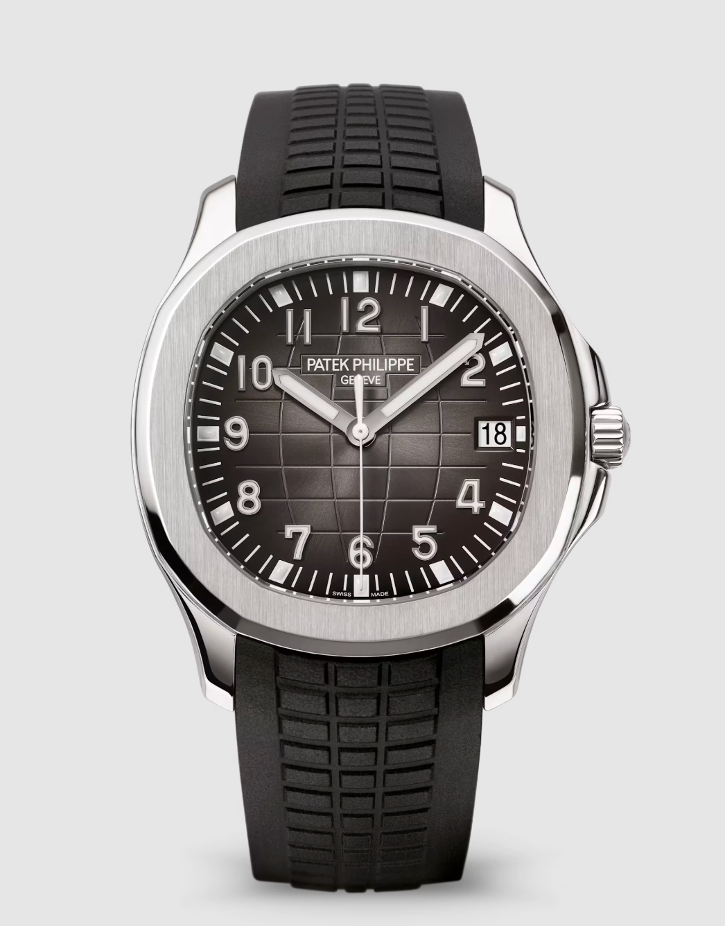 Aquanaut Date Damenuhr mit schwarzem Edelstahlarmband