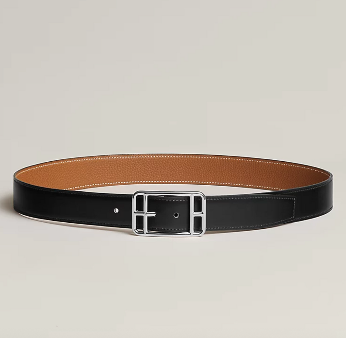 Cape Wendegürtel für Herren – Schwarz/Gold, 32 mm – Originalansicht 1