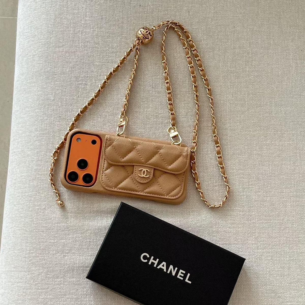Luxus-Wallet-Handyhülle mit Crossbody-Kette – Ansicht 19