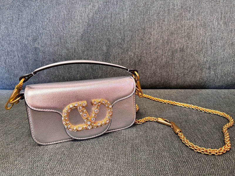 Locò Kristall-Umhängetasche Beige