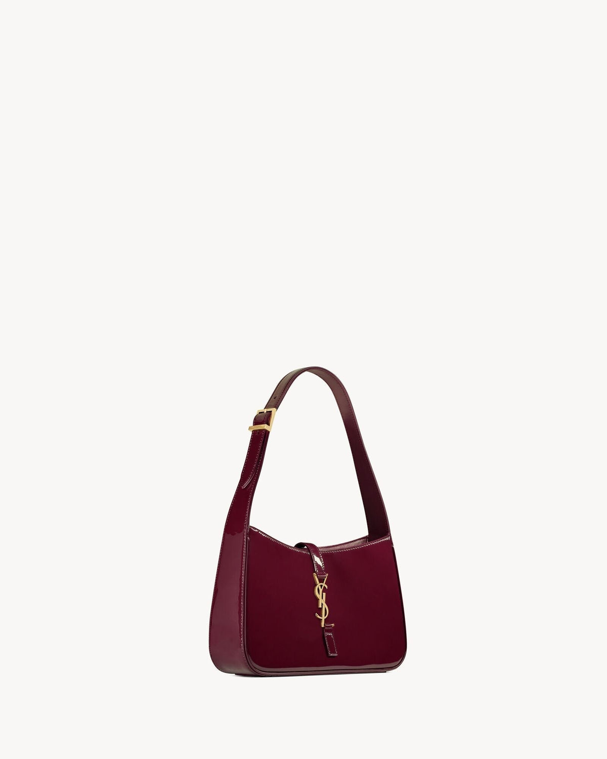 Glatte Leder-Hobo-Schultertasche