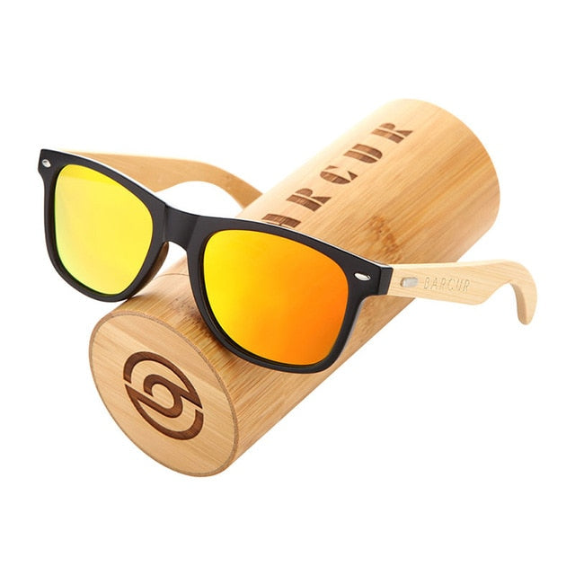 Polarisierte Bambus-Sonnenbrille – Ansicht 12