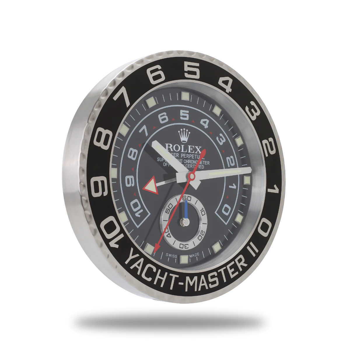 Yacht-Master II Wanduhr – Schwarz – weitere Ansicht