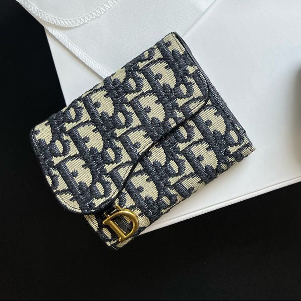 Classic Jacquard Mini Geldbörse