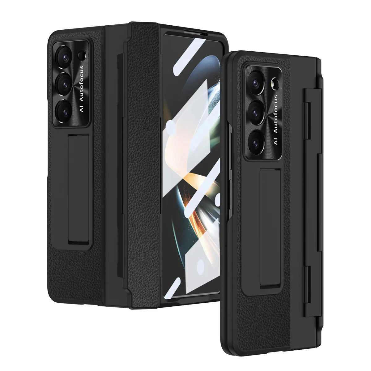 BEIPHONE™|Plating Leder Stand Hülle for Samsung Galaxy Z Fold 6