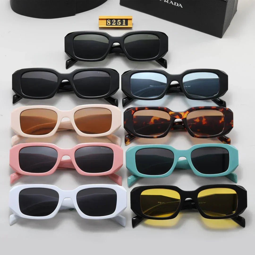 Polygonale Retro Unisex-Sonnenbrille 8251 – Ansicht 21