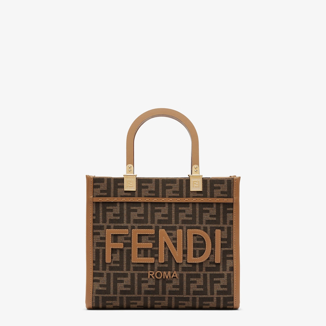 Sunshine Small Jacquard-Tasche Braun