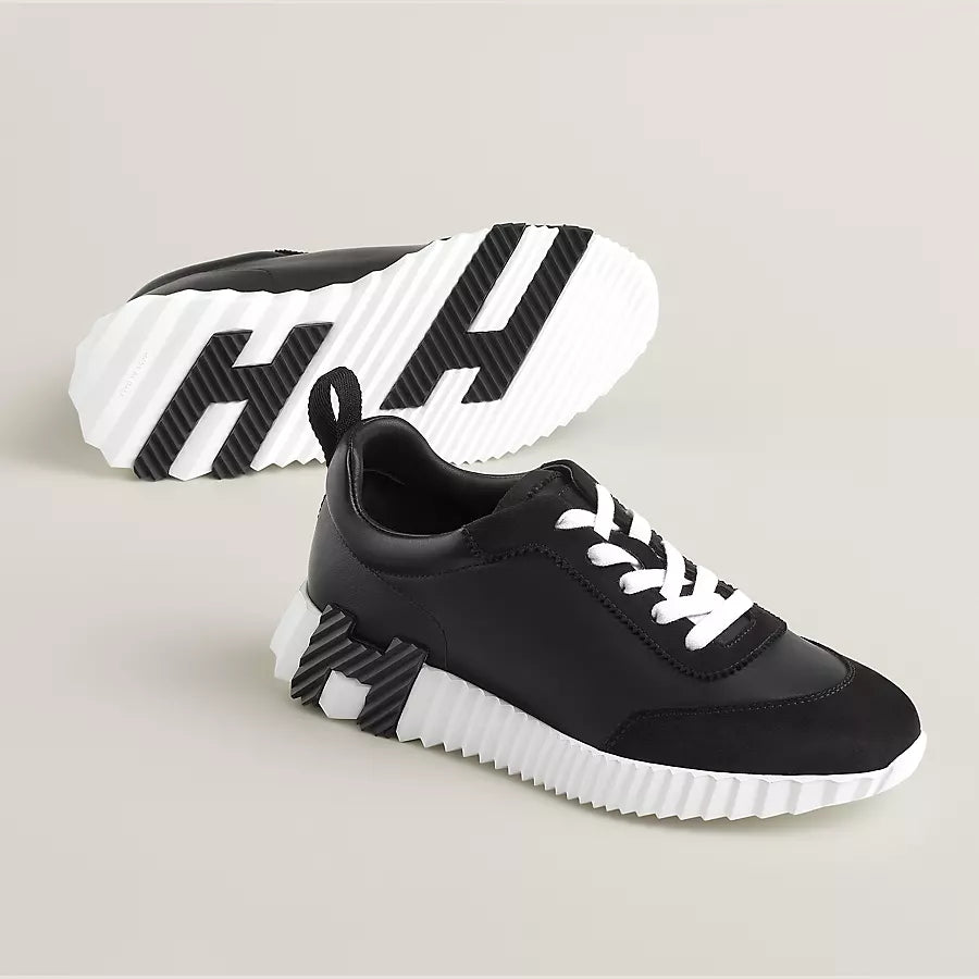 Bouncing Sneaker Veloursleder Schwarz – Ansicht 4