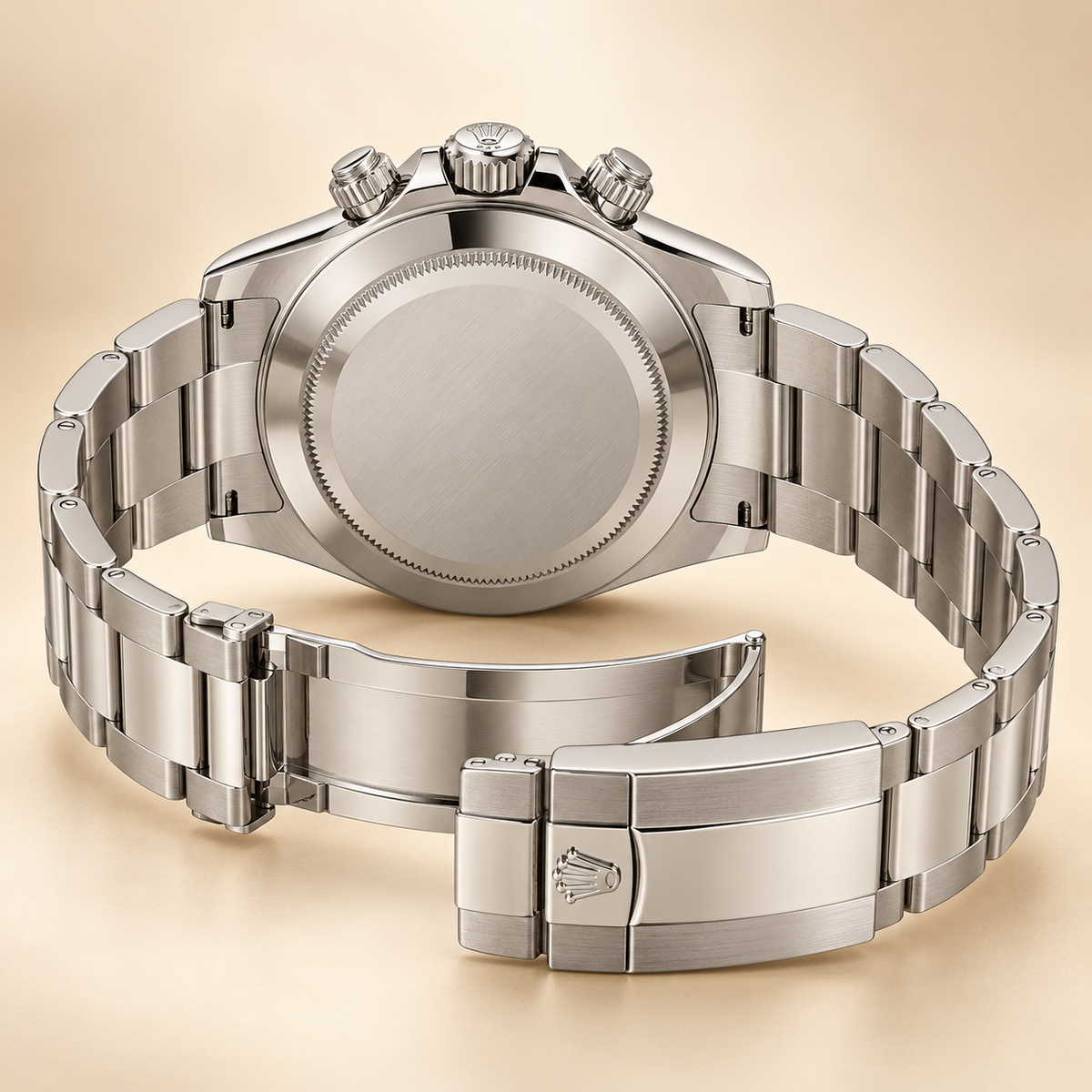 Velaro Chronograph 40 mm mit geschlossenem Metallboden und offenem Gliederarmband