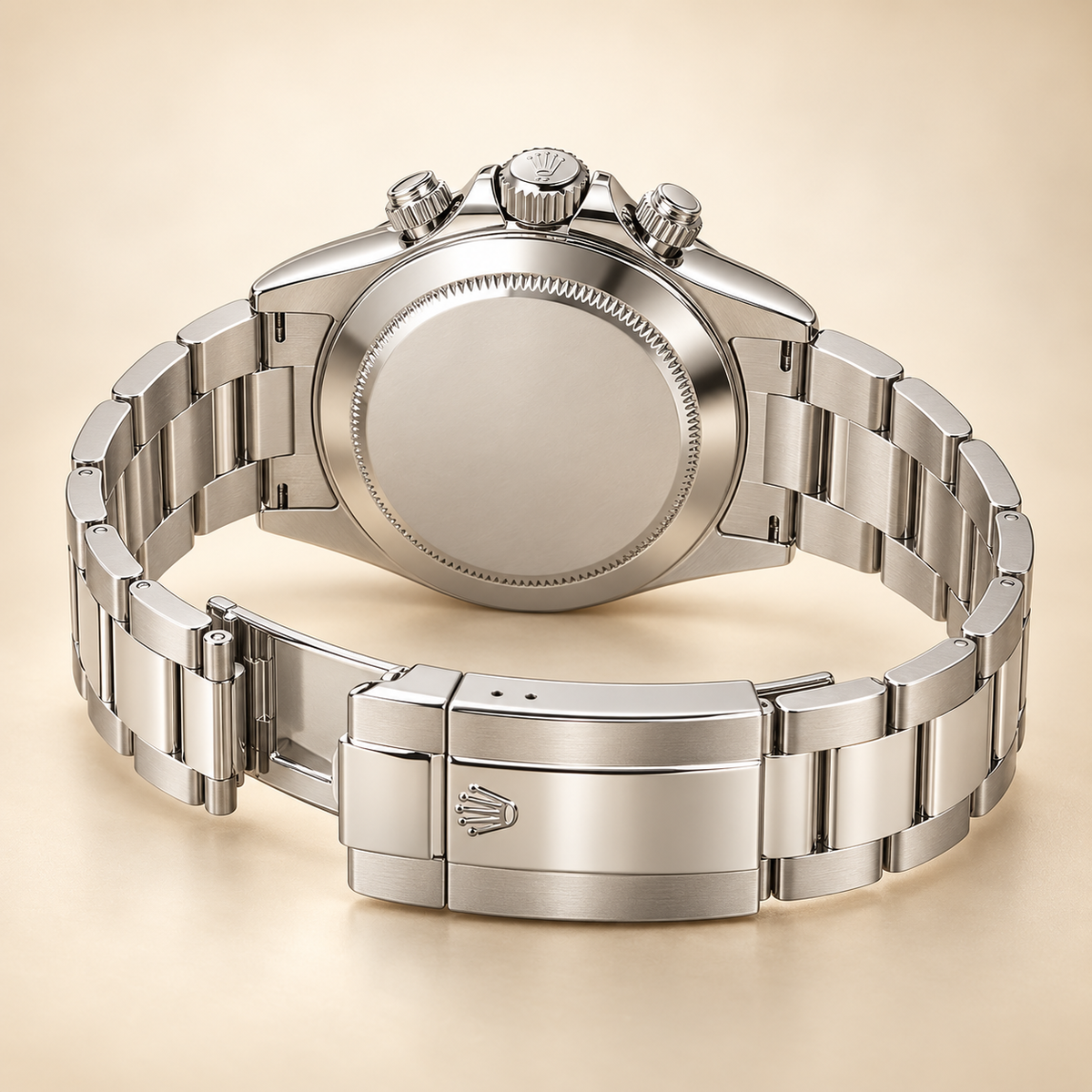 Velaro Chronograph 39 mm mit geschlossenem Metallboden und offenem Gliederarmband