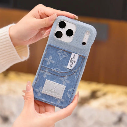 Denim-Handyhülle mit integriertem Kartenhalter – Ansicht 12