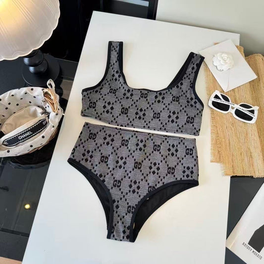 Profilbild Bikini Vita Alta Print Diamantund Monogram Schwarz