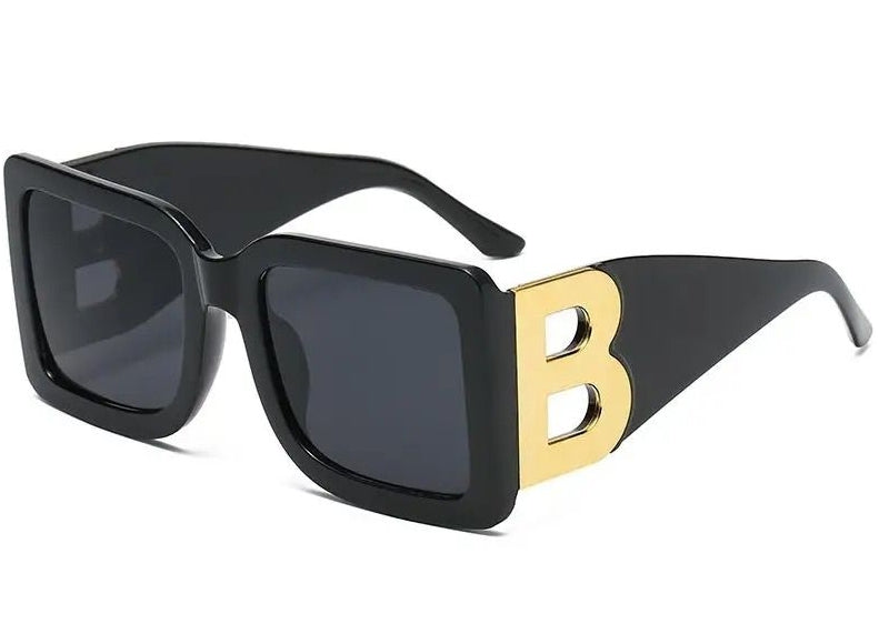 Square-Sonnenbrille mit Metallakzent – Ansicht 2