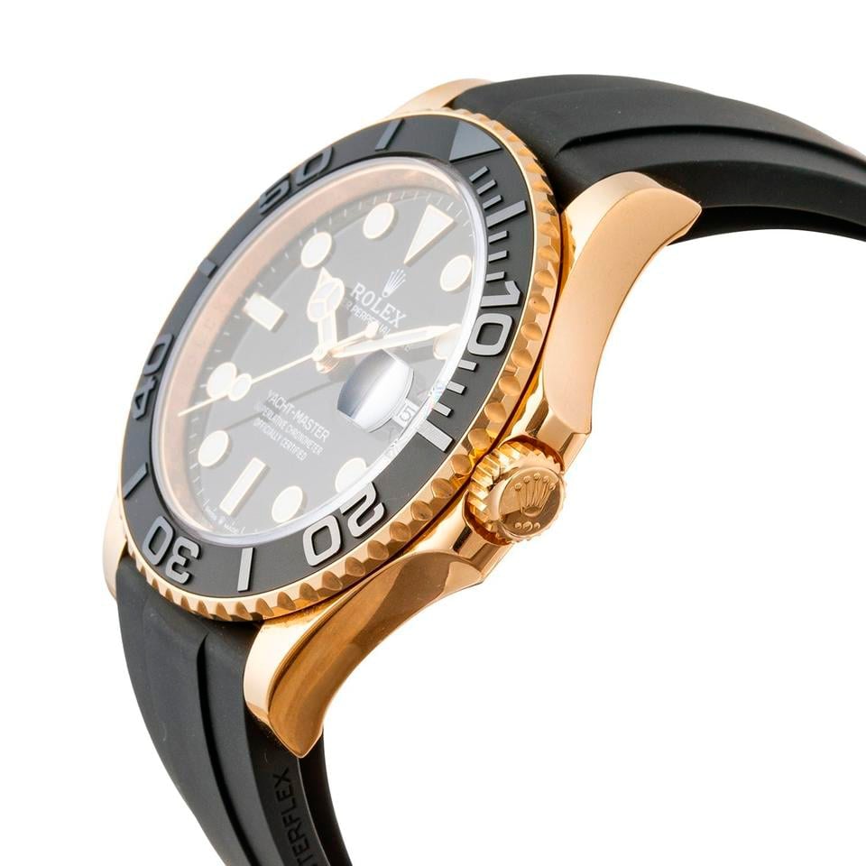 Yacht-Master 42 Gold Black Oysterflex – Produktansicht 3