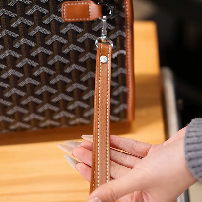 Stilvolle Velmont Unisex-Handtasche mit Handschlaufe – Originalansicht