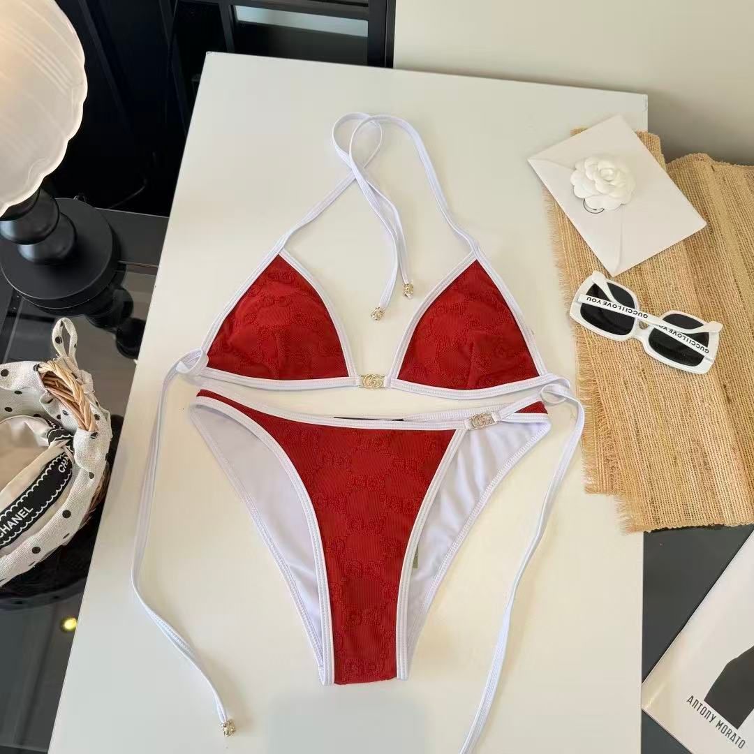 Profilbild Bikini Triangolo Monogram GG Rot