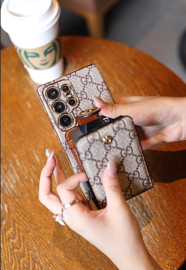 Gemusterte Crossbody-Handyhülle mit abnehmbarem Riemen für Samsung – Originalansicht 6