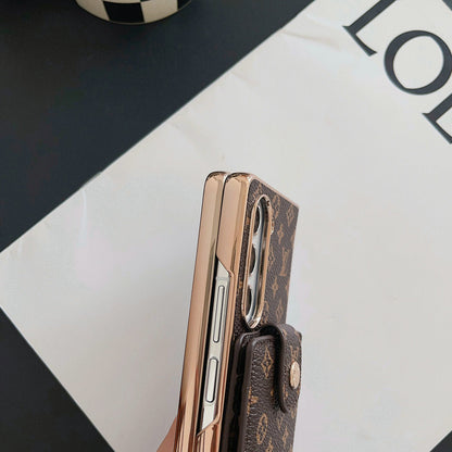Monogramm-Crossbody-Kartenhülle für Samsung Z Fold – Originalansicht 5