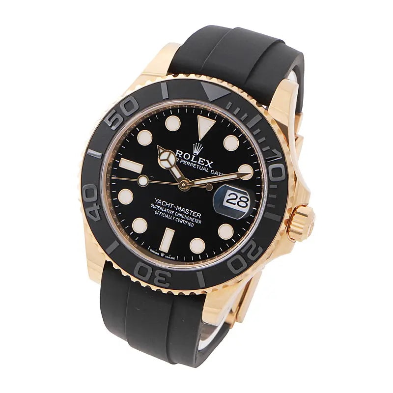 Yacht-Master 42 Gold Black Oysterflex – Produktansicht 2