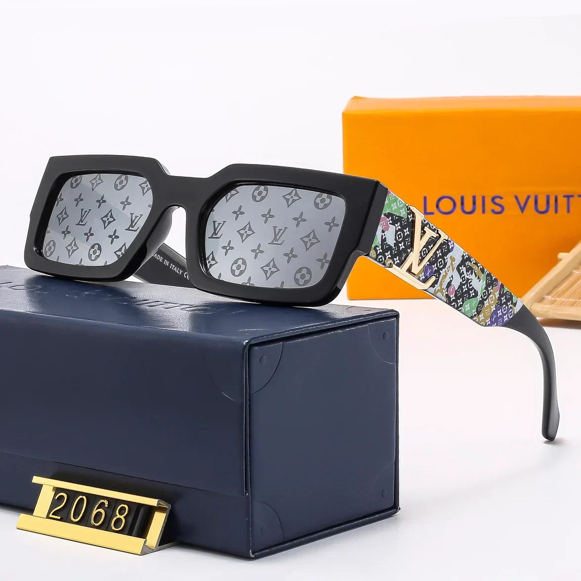 Polarisierte Square-Sonnenbrille 2068 – Originalansicht