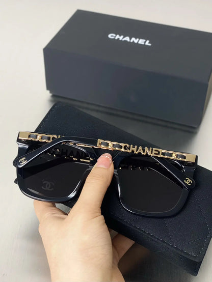 Oversize Statement-Sonnenbrille in Schwarz – Originalaufnahme 3