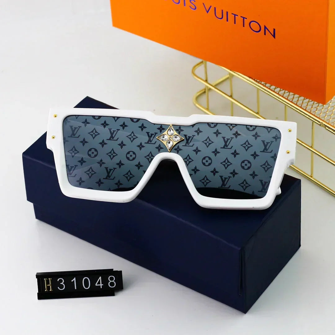Weiße Square-Sonnenbrille H31048 – Originalansicht