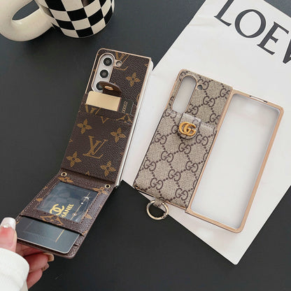 Monogramm-Crossbody-Kartenhülle für Samsung Z Fold – Originalansicht 6