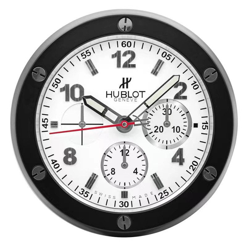 Hublot Big Bang Wanduhr – Schwarz & Weiß – Ansicht 1