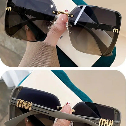 Elegante Oversize-HD-Sonnenbrille – Ansicht 3