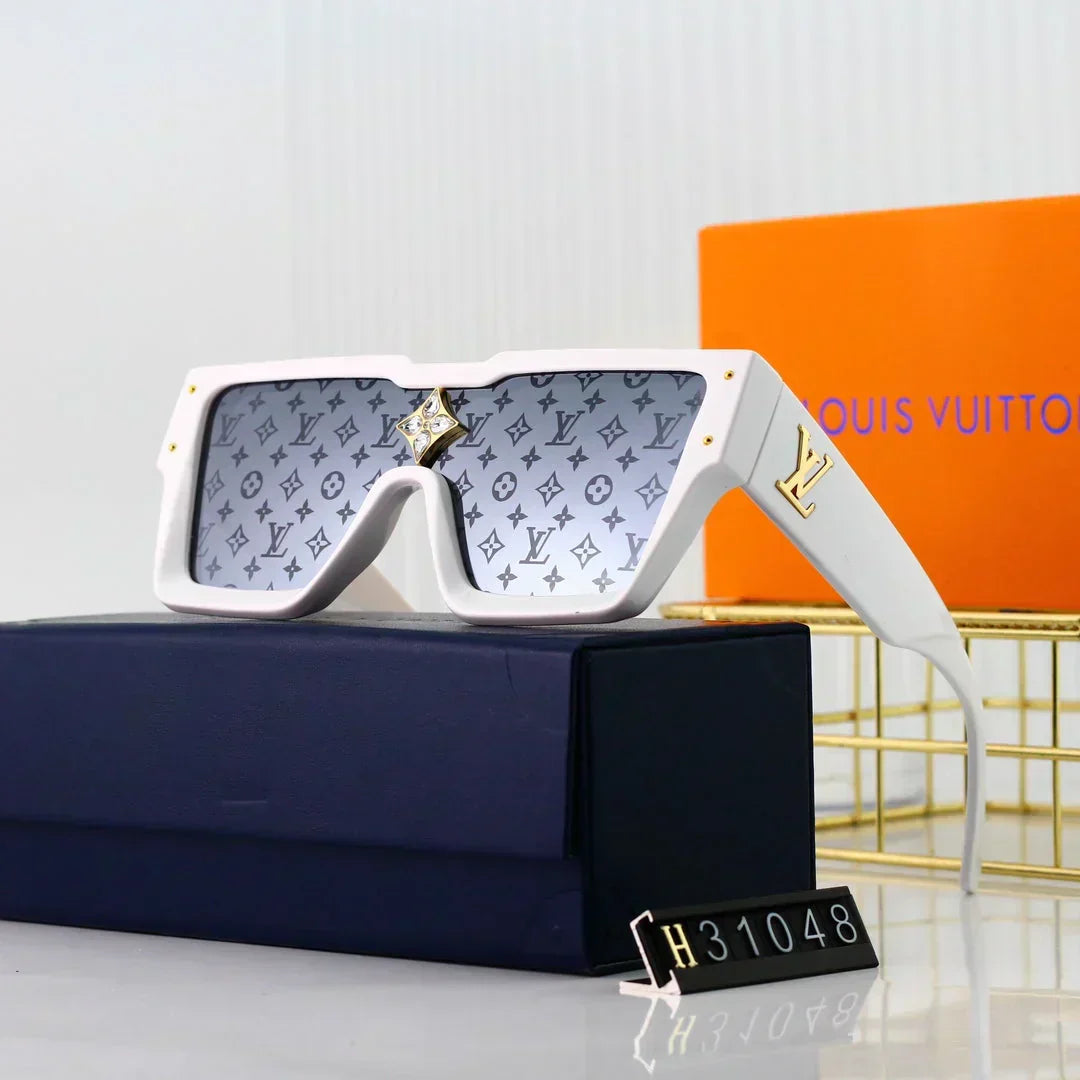 Weiße Square-Sonnenbrille H31048 – Originalansicht