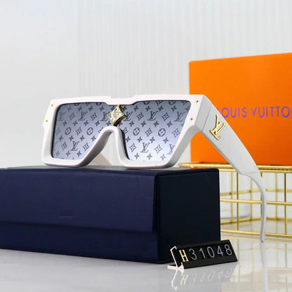 Weiße Square-Sonnenbrille H31048 – Originalansicht