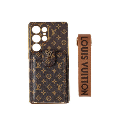 Monogramm-Multifunktionshülle mit Handgelenkriemen für Samsung – Originalansicht 4