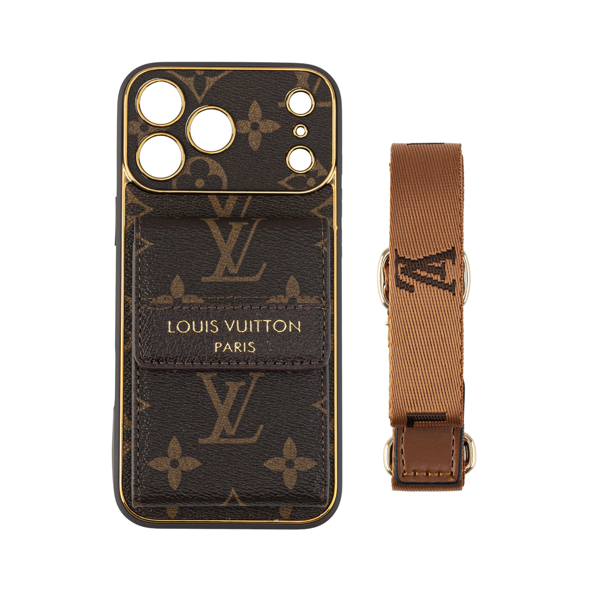 Klassische Luxus-Handyhülle mit Crossbody-Gurt