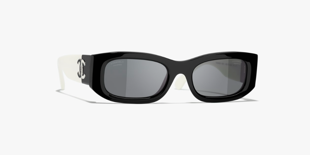 Fashion Rechteck-Acetat Sonnenbrille – Ansicht 2