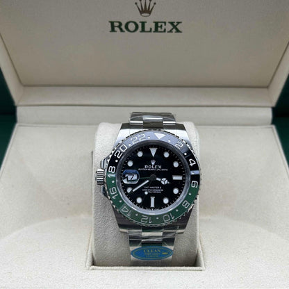 Meridian Sportuhr Grün-Schwarz mit Gliederarmband 40 mm