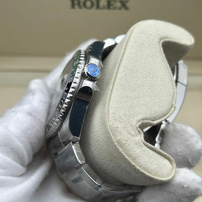 Meridian Sportuhr Grün-Schwarz mit Gliederarmband 40 mm