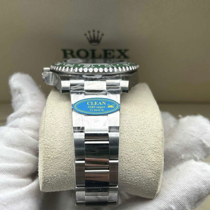 Meridian Sportuhr Grün-Schwarz mit Gliederarmband 40 mm