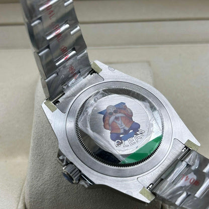 Meridian Sportuhr Grün-Schwarz mit Gliederarmband 40 mm
