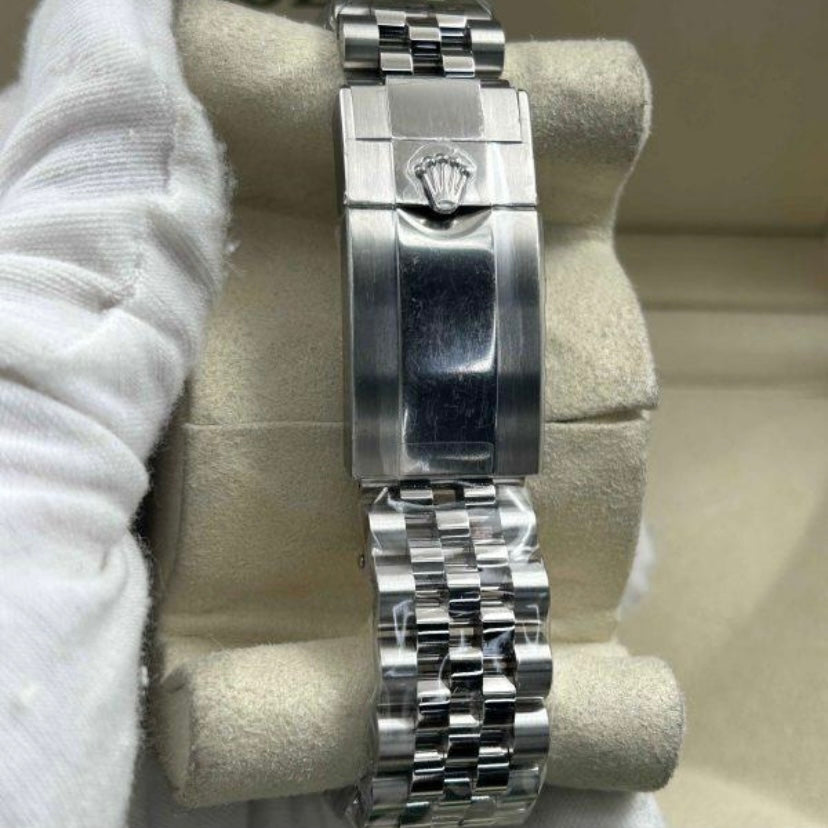 Meridian Sportuhr Grün-Schwarz mit feinem Gliederarmband 40 mm