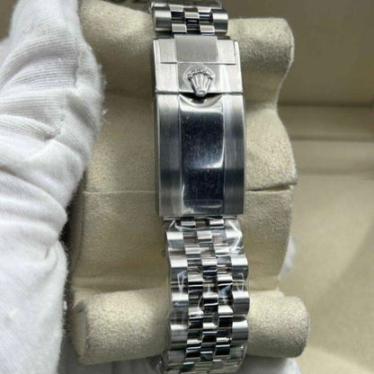 Meridian Sportuhr Grün-Schwarz mit feinem Gliederarmband 40 mm