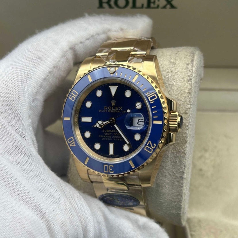 Marinus Sportuhr Blau-Gold – 40 mm