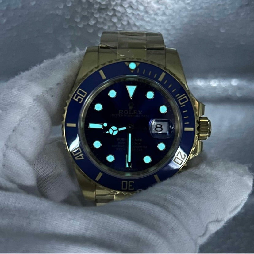 Marinus Sportuhr Blau-Gold – 40 mm