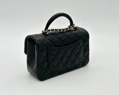 Luxuriöse Mini-Handtasche mit Tragegriff – Originalansicht
