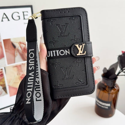 Luxus-Wallet-Handyhülle mit Muster & Schultergurt – Ansicht 4