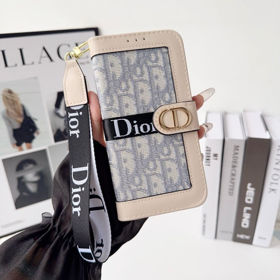 Elegante Wallet-Handyhülle mit abnehmbarer Handschlaufe – Ansicht 19