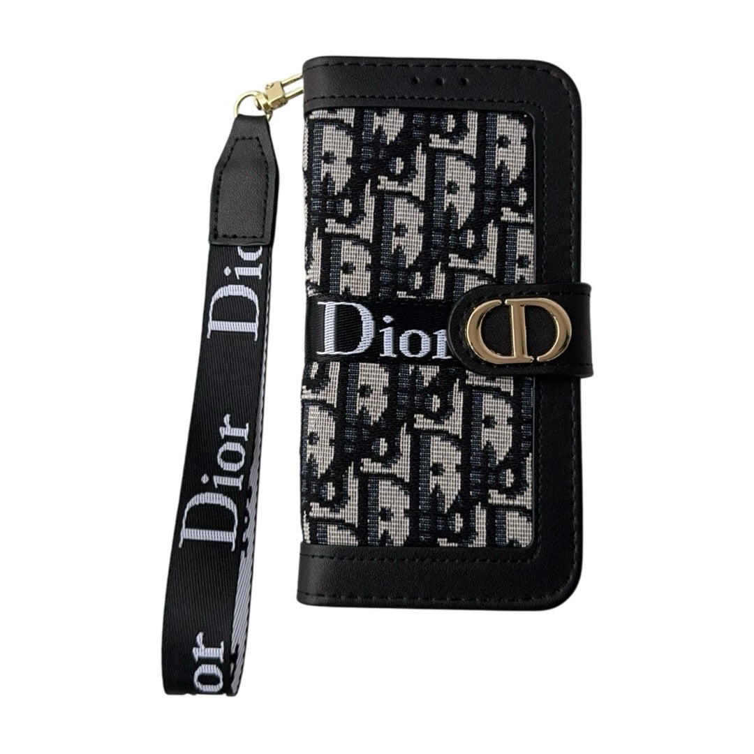 Elegante Wallet-Handyhülle mit abnehmbarer Handschlaufe – Ansicht 1