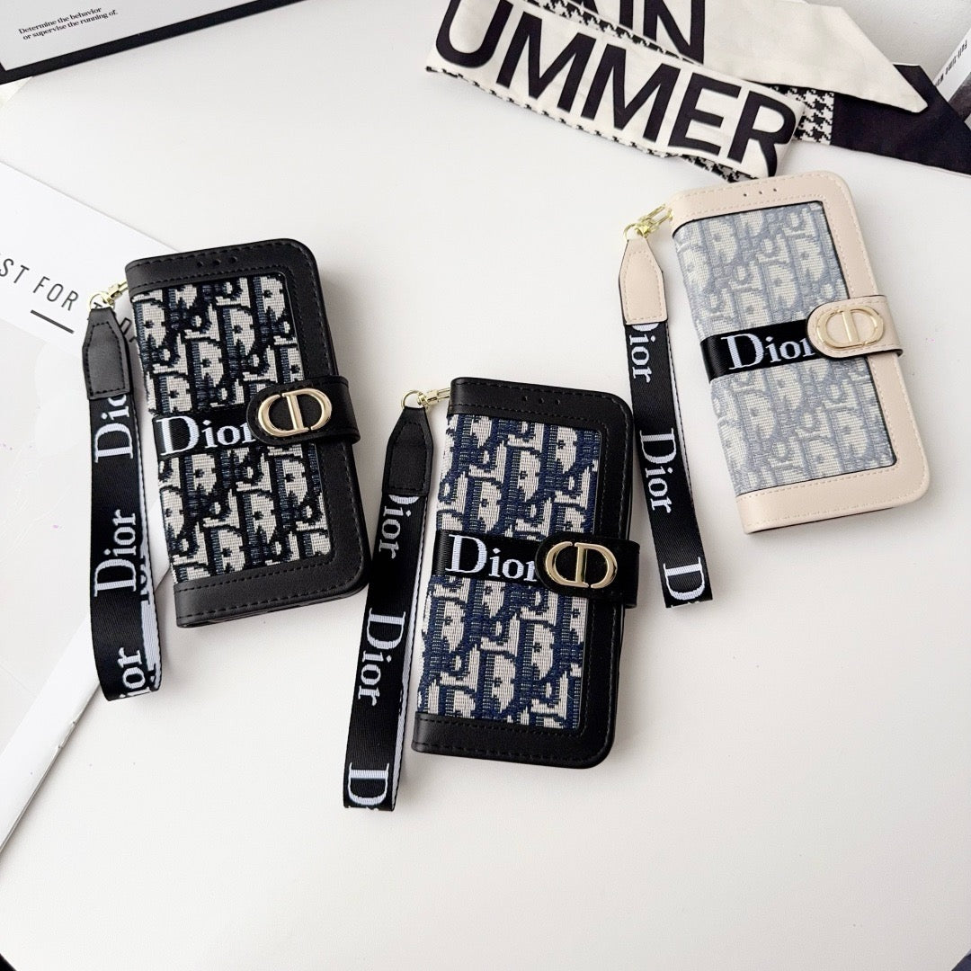 Elegante Wallet-Handyhülle mit abnehmbarer Handschlaufe – Ansicht 2