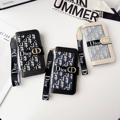 Elegante Wallet-Handyhülle mit abnehmbarer Handschlaufe – Ansicht 2